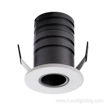 3W Recessed Mini Led Round Cabinet Spotlight